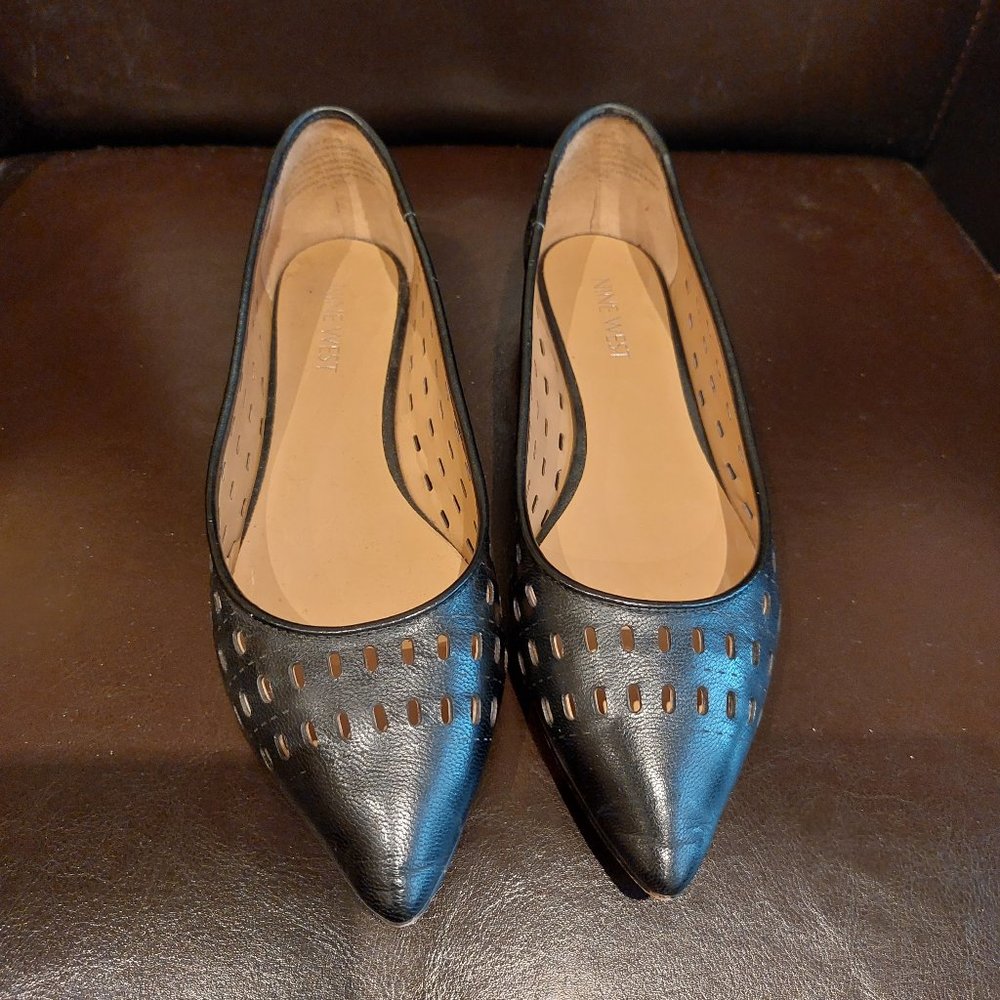 Nine West elegant summer leather shoes size 6.5